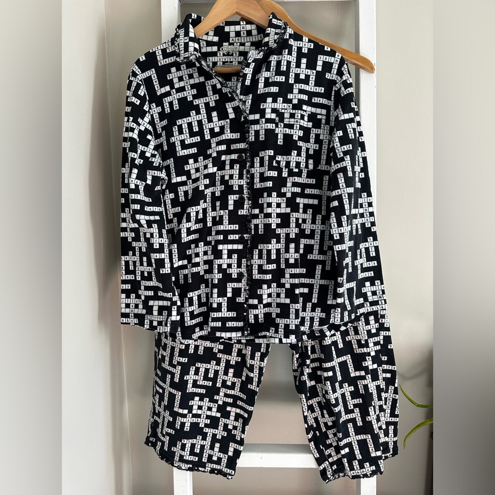 Cabernet 100% Cotton Crossword Puzzle Pajamas